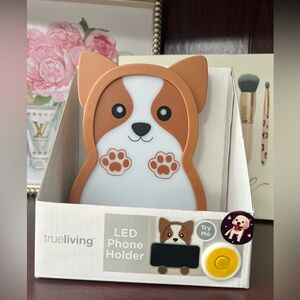 Trueliving Brown LED Phone Holder